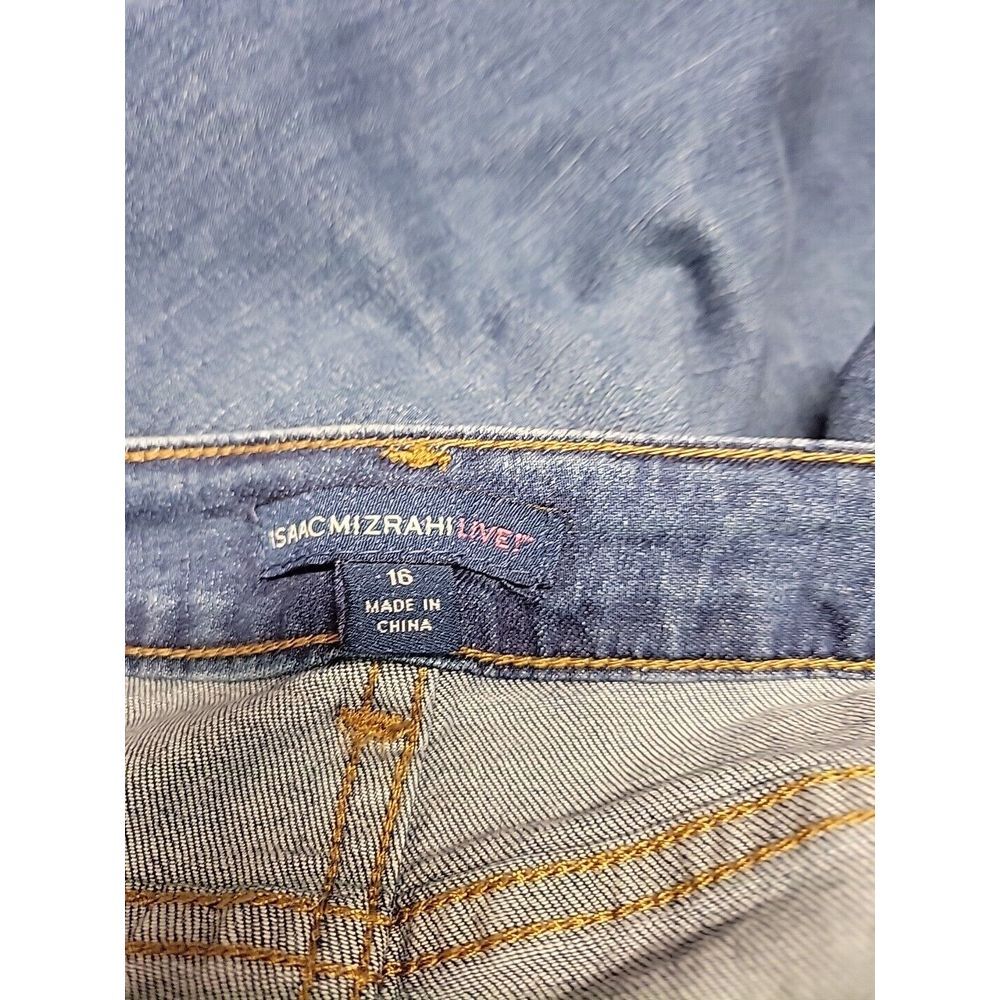 Womens Size 16 Isaac Mizrahi Blue Jeans - Picture 4 of 7